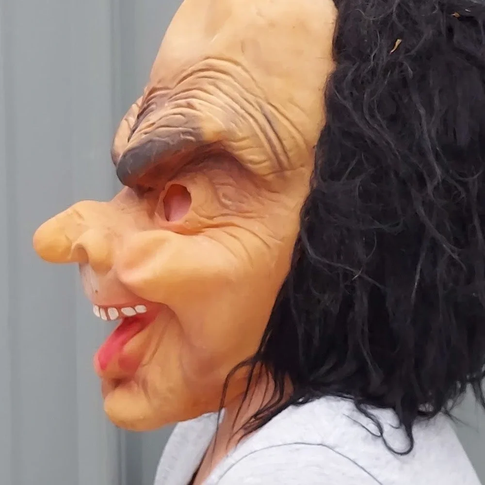 Vintage Topstone‎ Danbury CT Creepy Monster Latex Mask with Black Hair Korea